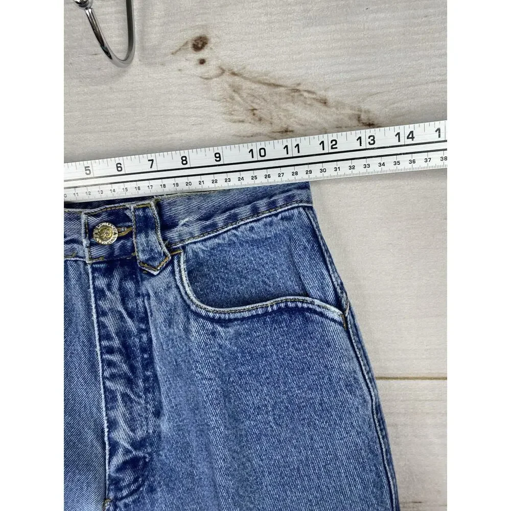 Vintage Lawman Jeans Womens Jr 3 Western Denim High Rise 35” Inseam Bareback